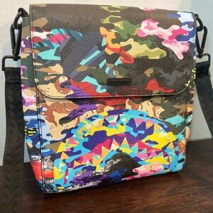 SPRAYGROUND Multicolor Camo Messenger Bag